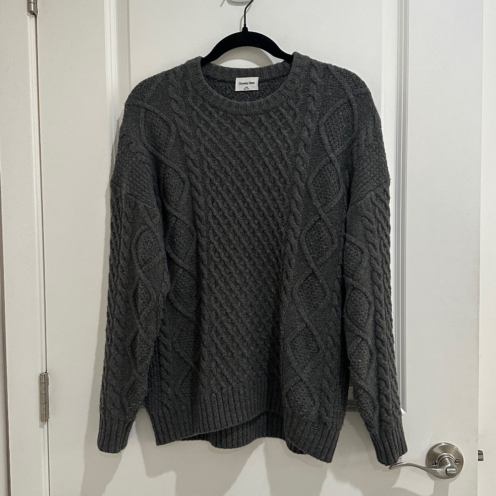 Aritzia/Sunday Best Peggy Cable Knit Sweater